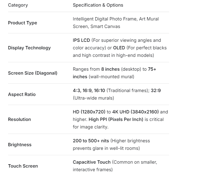 intelligent digital photo frame art mural high definition photo music picture screen frame 49 inch l