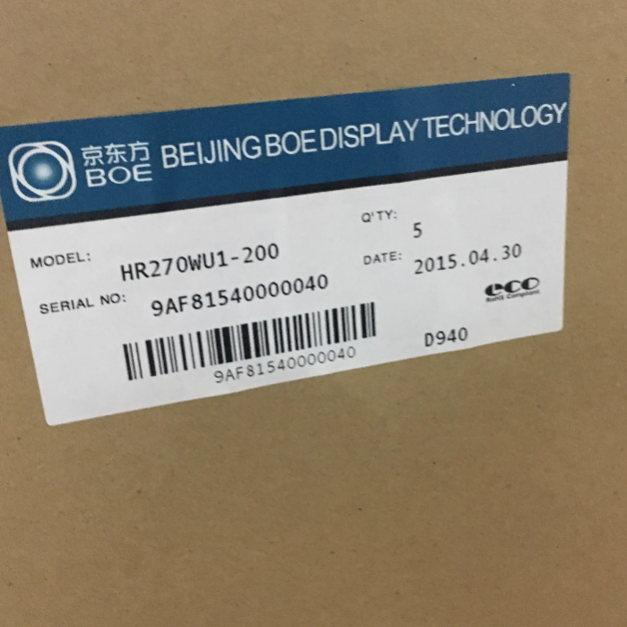 HR270WU1-200 BOE 27.0 inch 1920*1080 LCD DISPLAY PANEL