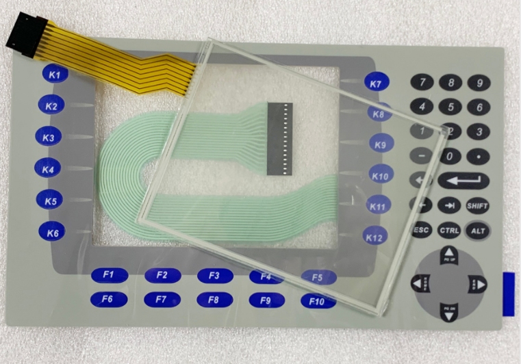 AB ABB 2711P-B7 2711P-RDB7 2711P-K7 touch screen + keypad membrane