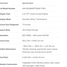 AM-800480RFTMQW-T05H AMPIRE 7