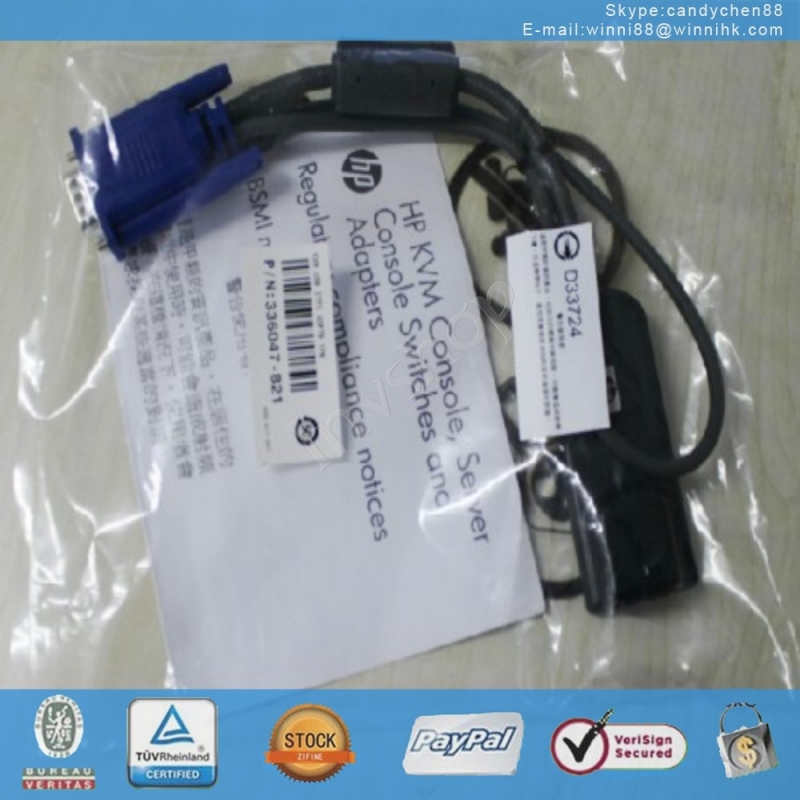 for HP KVM USB Used 336047-B21 INTERFACE ADAPTER 1-PACK WW 60 days warranty