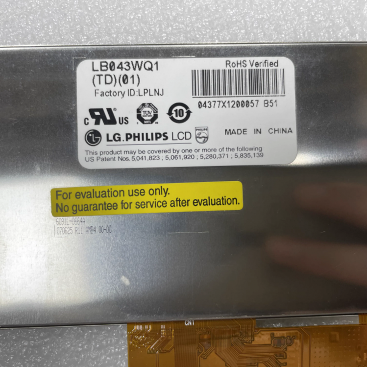 LB043WQ1-TD01 LG 4.3" TFT-LCD screen 480*272 Display