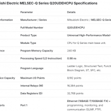 Mitsubishi Q Series CPU Q20UDEHCPU-Modul