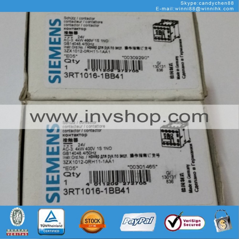1pc 809U1 Siemens 3RT1016-1BB41 3RT1015-1BB41DC24V 1pc 60 days warranty