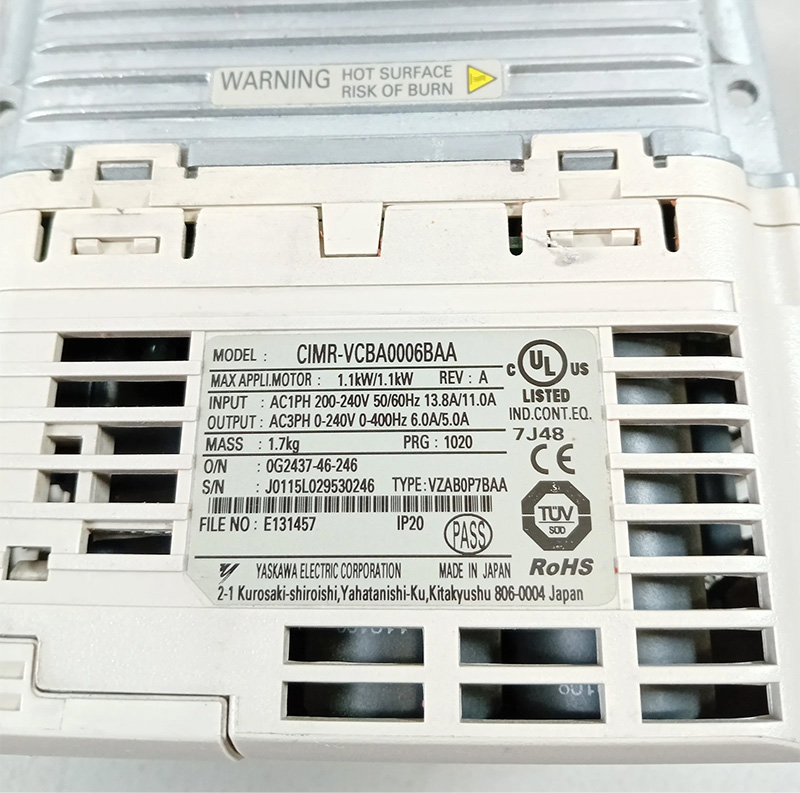 VCBA0006BAA Yaskawa Frequenzumrichter LVDS Online-Einkauf aus einer Hand