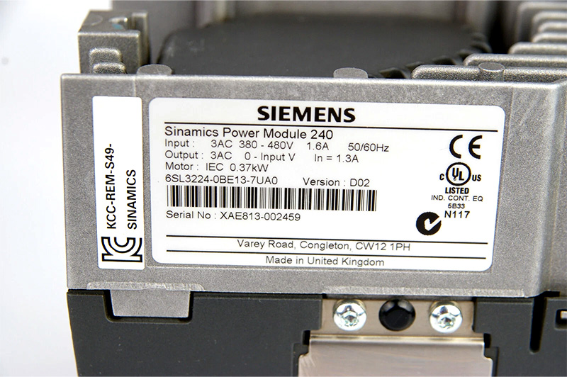 Siemens power module 6SL3224-0BE13-7UA0