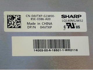 LQ140M1JW32 Sharp 14" TFT-LCD screen 1920*1080 Display