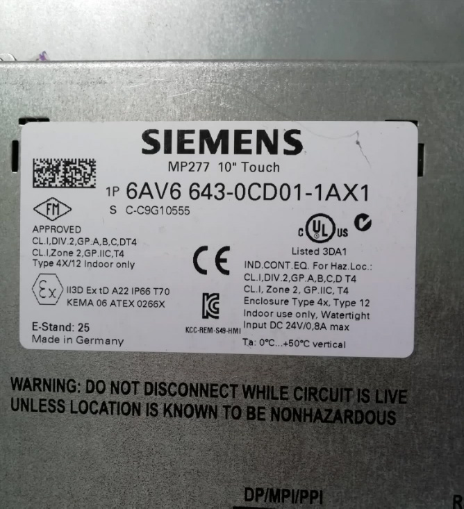 6AV6 643 0CD01-1AX1 Proface HMI Touch Screen