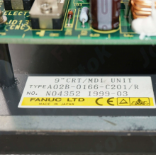 Fanuc A02B-0166-C201/R CNC machine tool display, operation panel