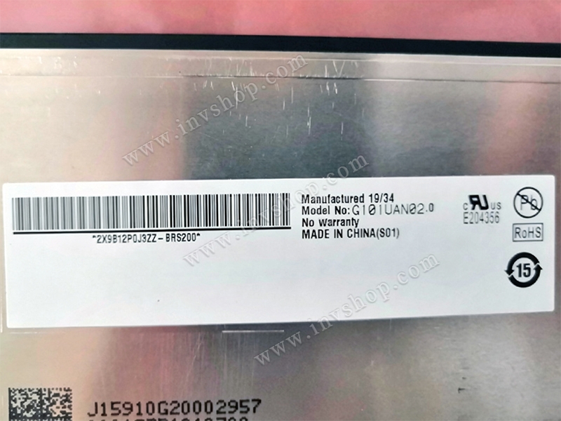 G101UAN02.1 AUO 10.1-inch 1920×1200 LCD screen is equipped