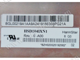 HSD104IXN1-A00 10.4 inch HannStar 1024*768 LCD PANEL