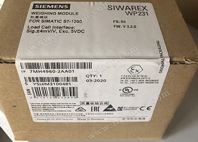 New SIEMENS 7MH4960-2AA0/2AA01 SIWAREX WP231 Weighing Electronics Module