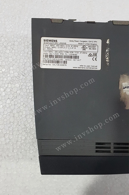 Siemens 6SL3210-1KE14-3UB2 SINAMICS G120C 1.5kW inverter drive