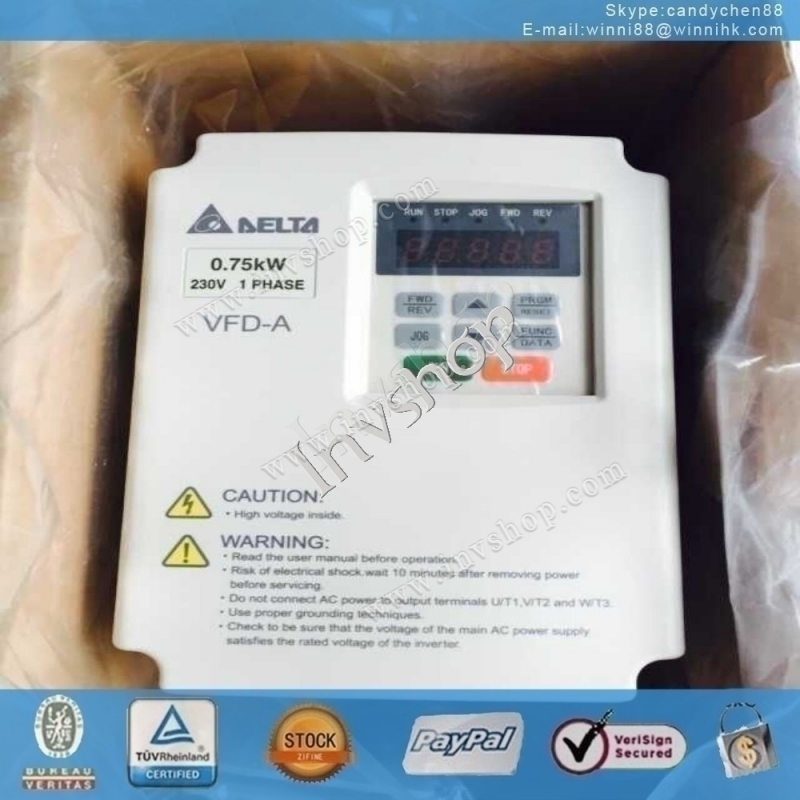 Delta VFD007A21A 220V0.75KW VFD-A