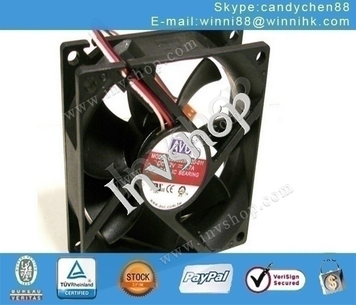 OP90 1PC DS08025R12U-011 80*80*25mm 12V 3pin AVC Fan