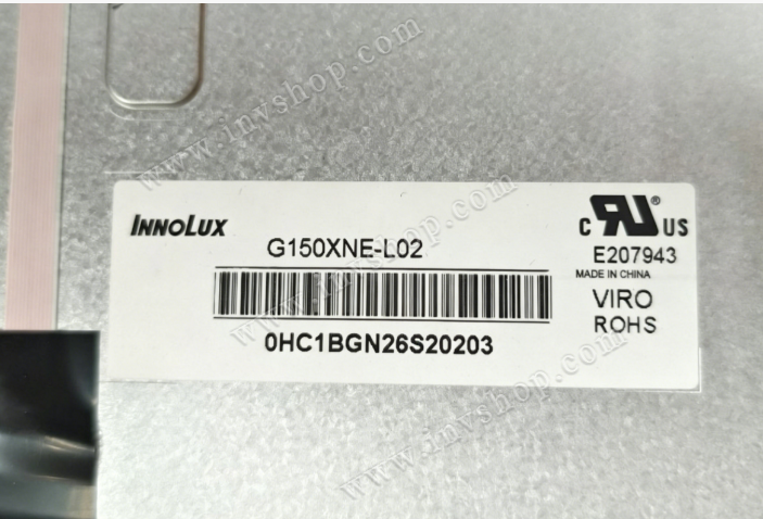 G150XNE-L02 Innolux 15 inch TFT-LCD screen 1024*768 Display
