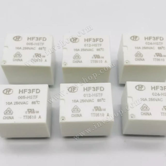 HF3FD-005/012/024-HSTF normally open 4-pin 10A 250VAC Hongfa relay 5V/12V/24VDC