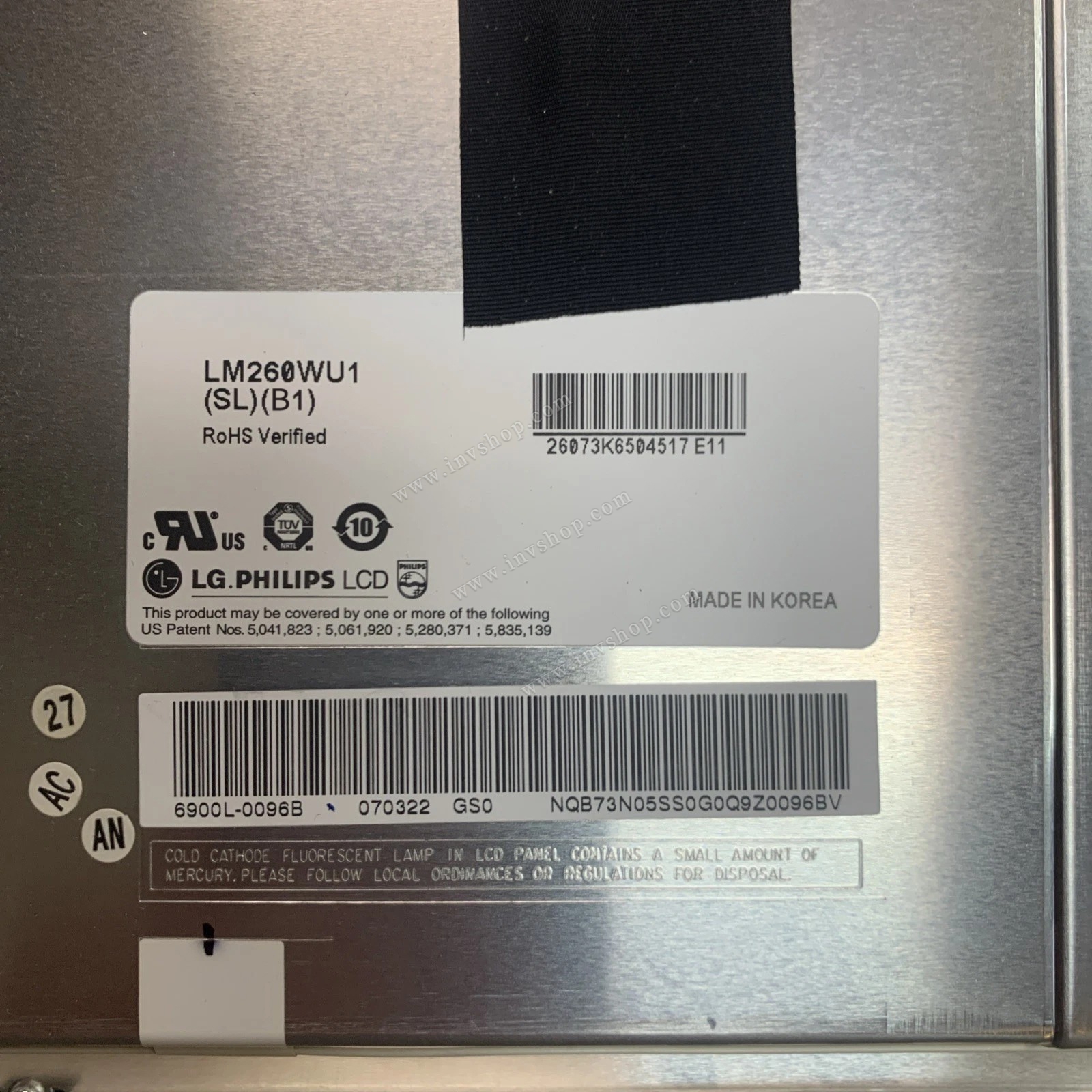 LM260WU1-SLB1 LCD panel