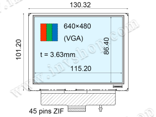 COM57H5M86KLC 5.7inch 640*480 LCD PANEL DISPLAY