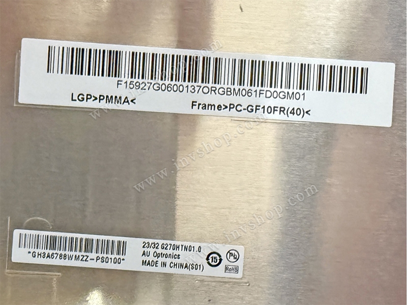 G270HTN01.0 Original AUO 27,0 Zoll 1920 * 1080 LCD-Panel