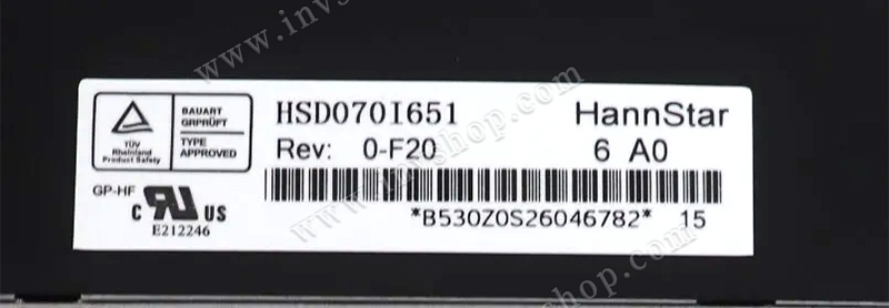 HSD070I651 HannStar 7" TFT-LCD screen 480*234 Display