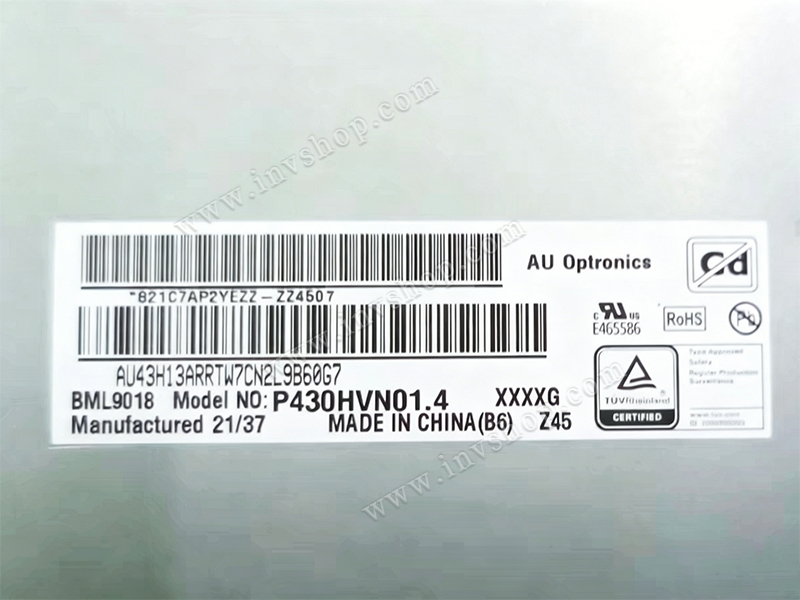 P430HVN01.4 AUO 43 inch 1920*1080 LCD display highly protective