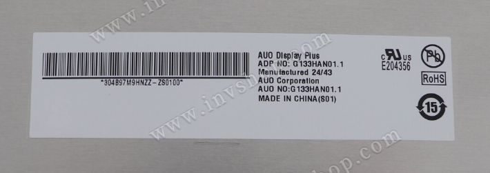 G133HAN01.1 AUO 13.3inch LCD Display New and Original
