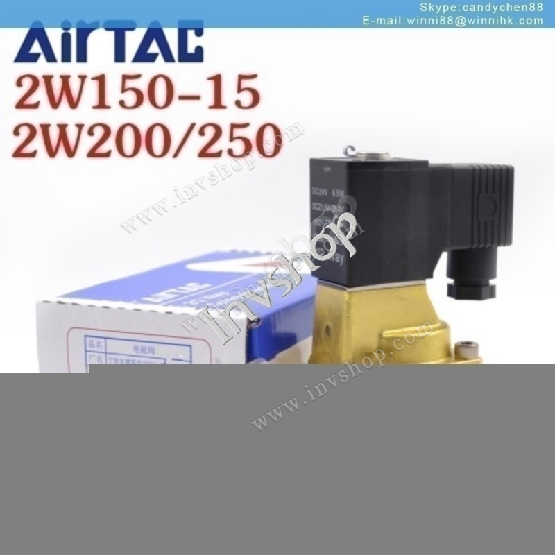 2W150-15 DC24 Solenoid Valve New Original AirTAC 60 days warranty