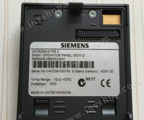bop siemens 6se6400-0be00-0aa1 neue micromaster