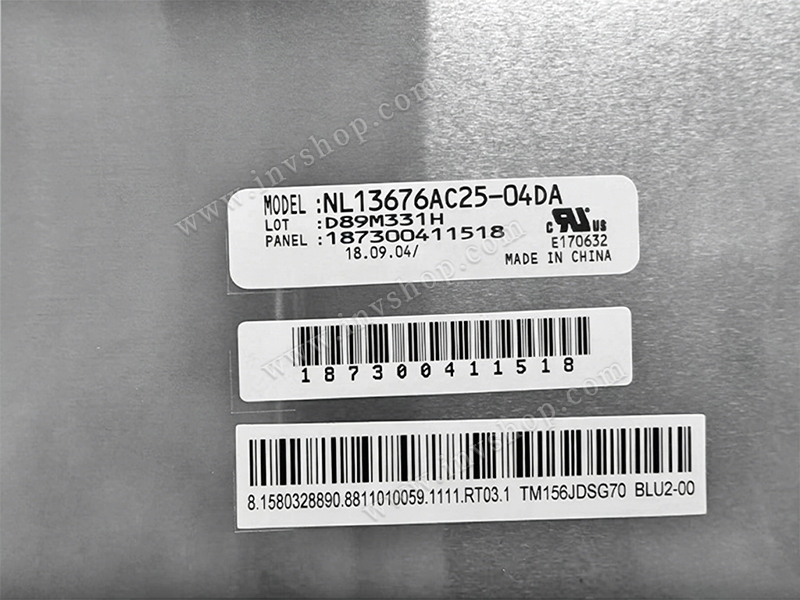 NL13676AC25-04DA Original NLT 15,6 Zoll 1366 * 768 LCD-Anzeige