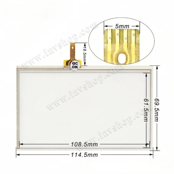 Delta DOP-B04S211 Touch screen glass