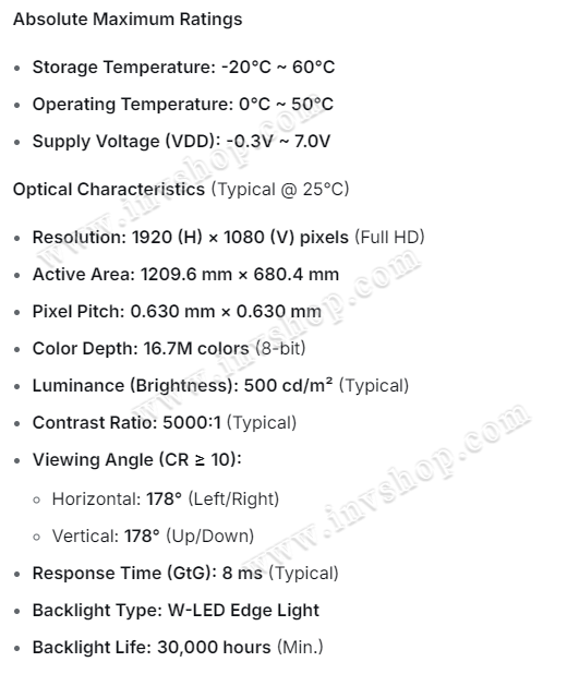 LTI550HN16 SAMSUGN 55INCH LCD Display new and Original