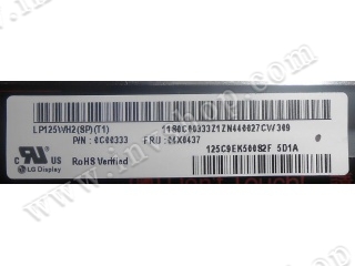 LP125WH2-SPT1 LG 12.5inch lcd display