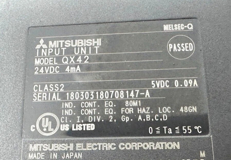 Mitsubishi QX42 MELSEC-Q Series 64-point 24V DC input PLC module