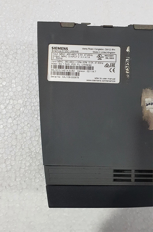 Siemens 6SL3210-1KE14-3UB2 SINAMICS G120C 1.5kW inverter drive